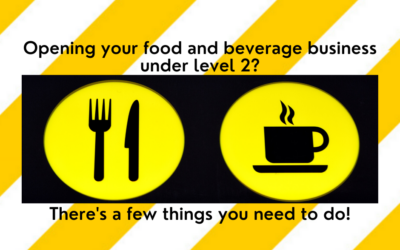 Opening your food or beverage business under Alert Level 2?