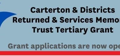 Returned & Services Memorial Trust tertiary grant applications open