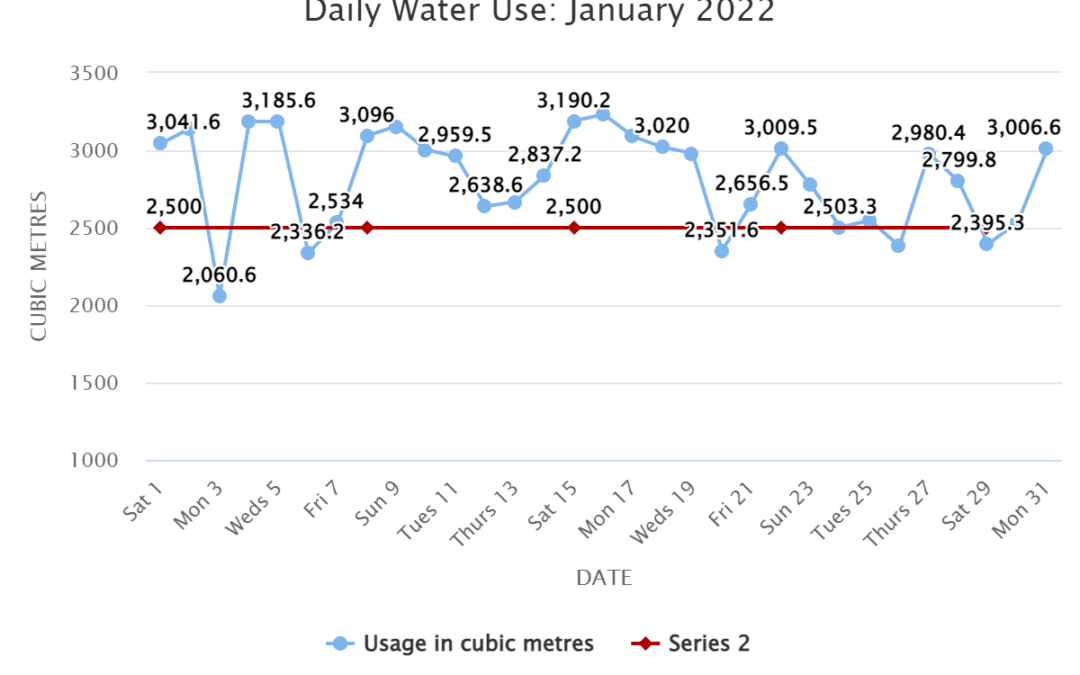 Daily Water Use: January 2022