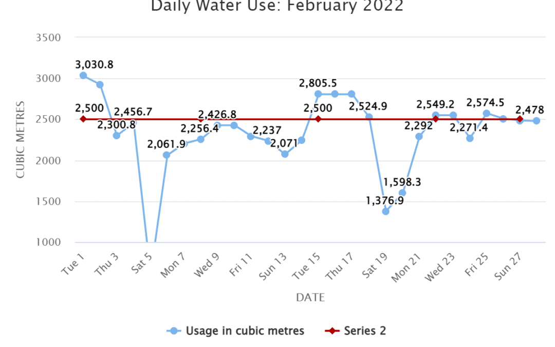 Daily Water Use: February 2022