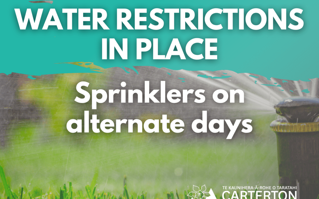 Water Restrictions In Place