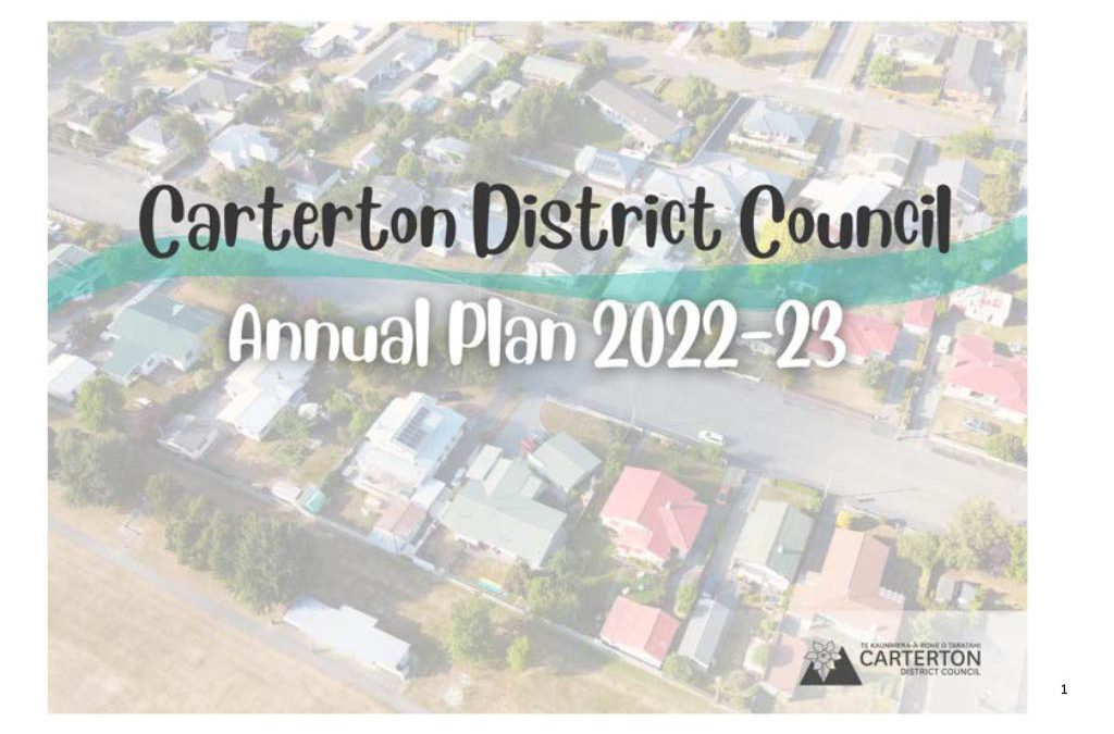 Carterton District Council Annual Plan 2022-23 confirmed