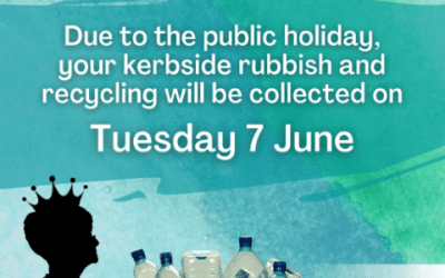 Rubbish and Recycling Collected Tuesday 7 June