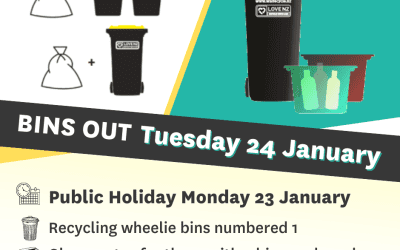 Bins out Tuesday! Public Holiday Monday