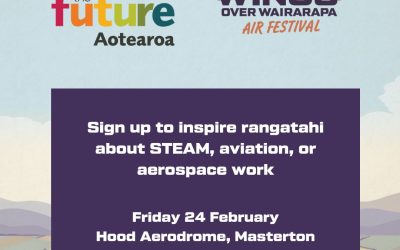 Inspire rangatahi about STEAM, aviation, or aerospace work at Wings over Wairarapa 2023!