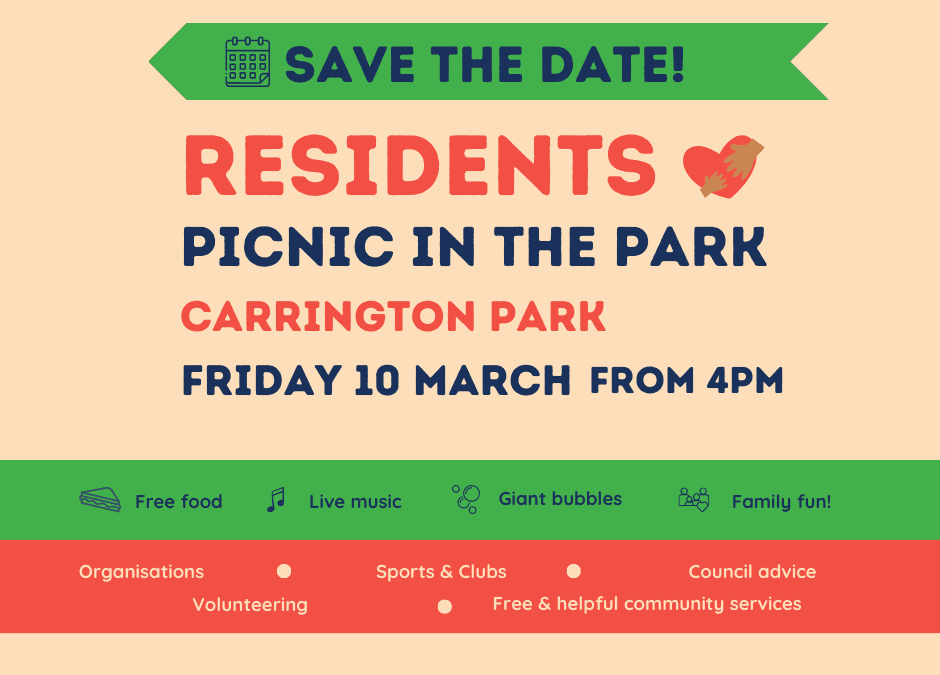 Get Ready for Picnic in the Park on Friday 10 March!
