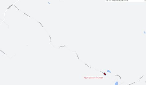 Road closure location