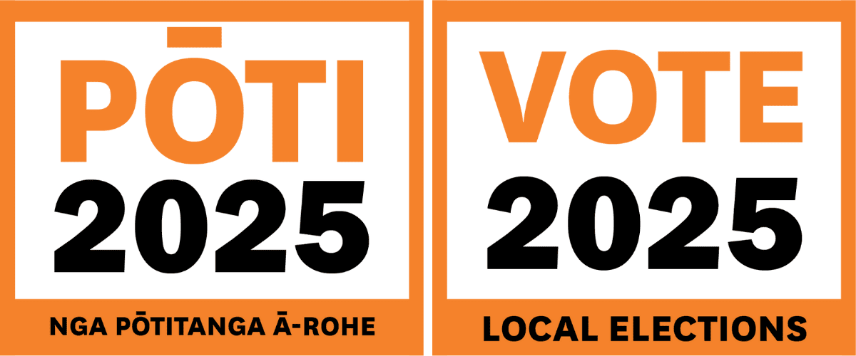Voting combined logos maori english