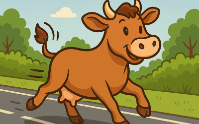 Brown Heifer missing from Cornwall Rd area
