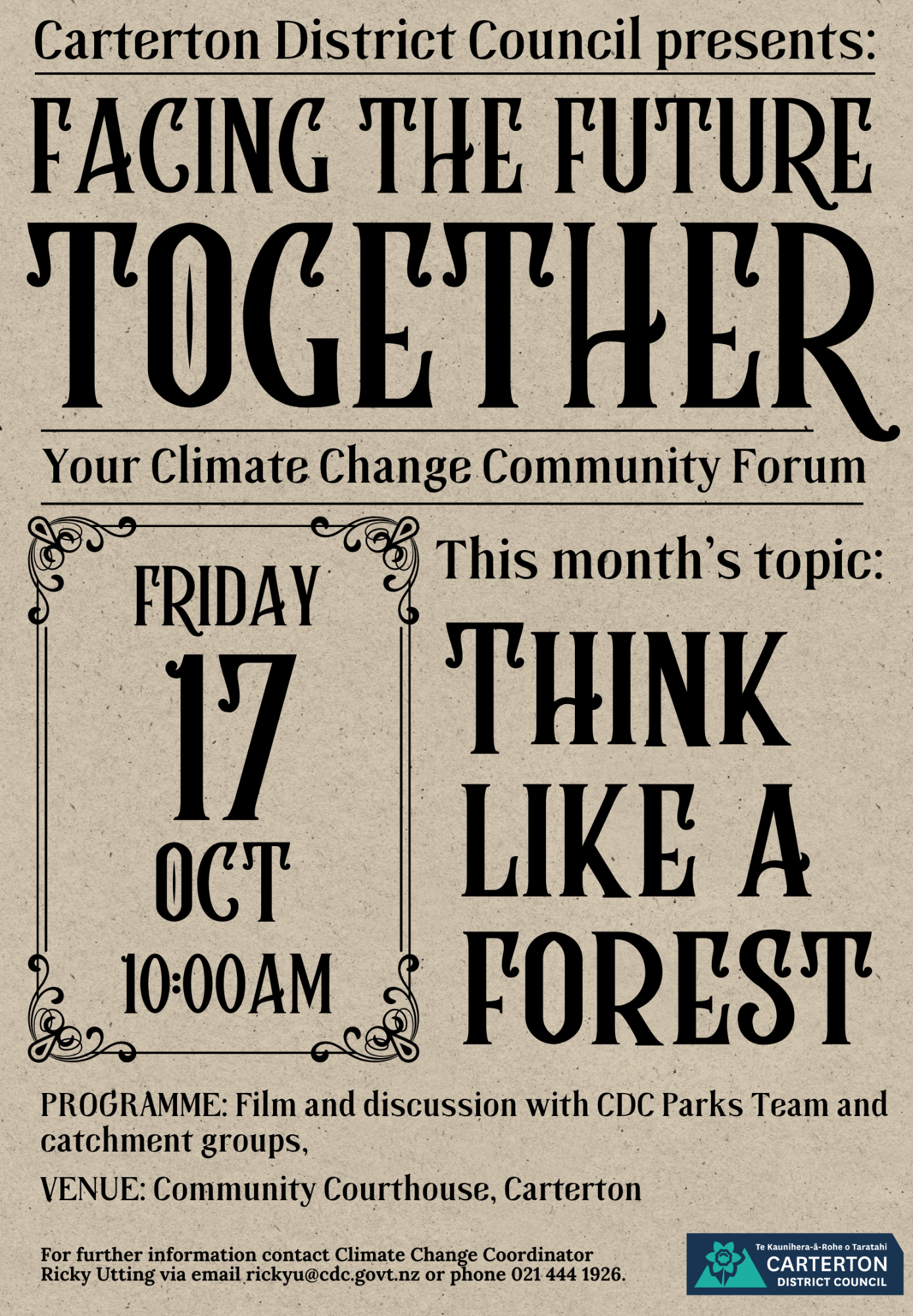 Community Climate Change Forum_October Community Climate Change Forum_October