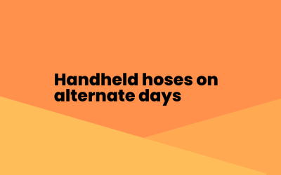 Water Restrictions Update: We’re Now at ORANGE