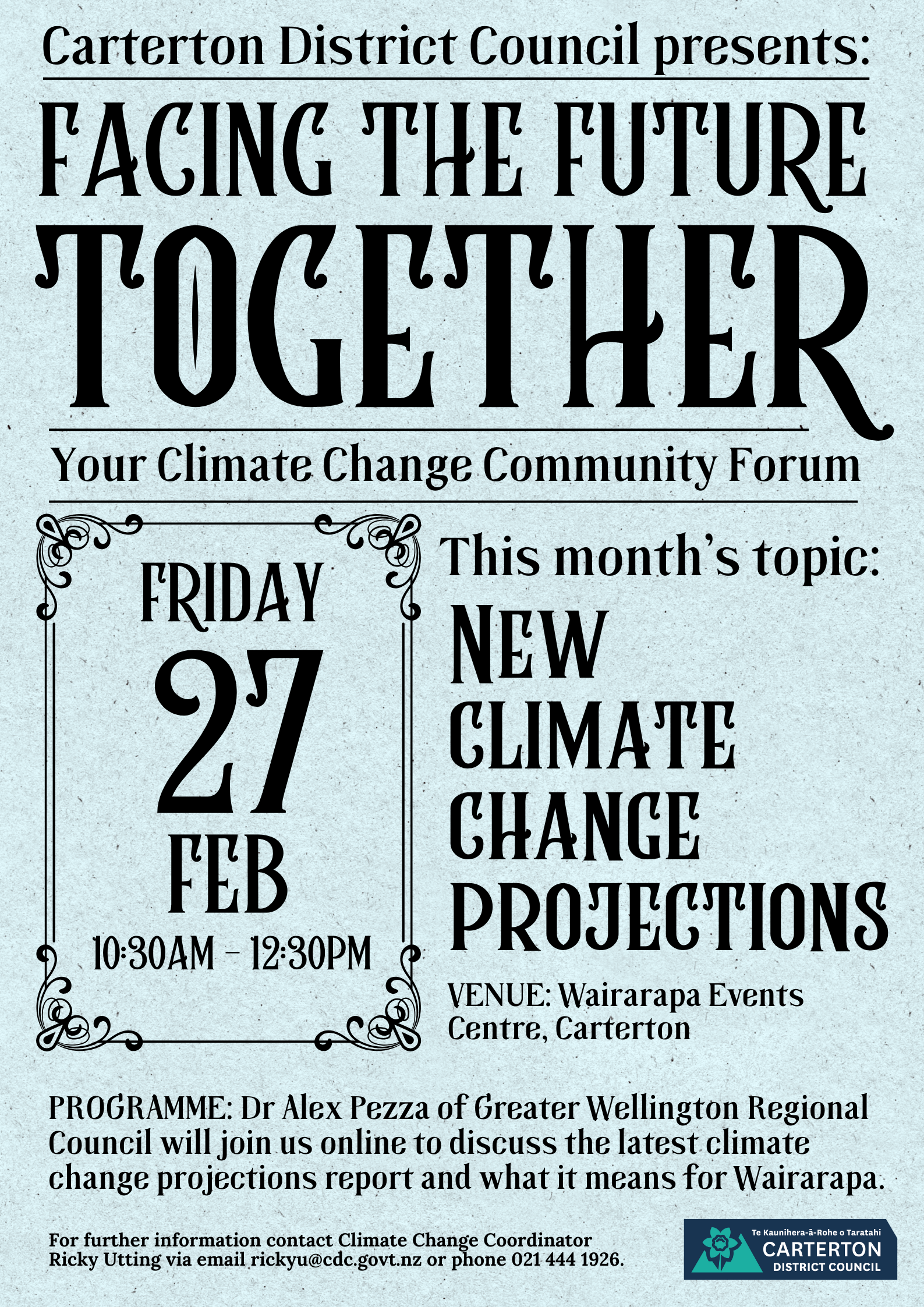 February climate change forum