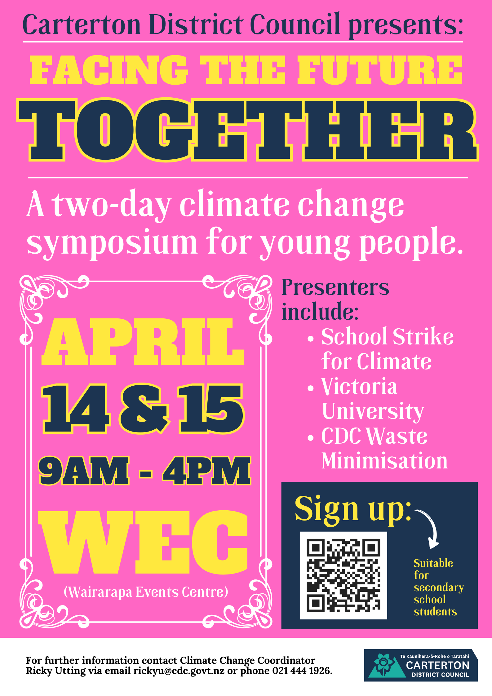 Youth climate symposium poster