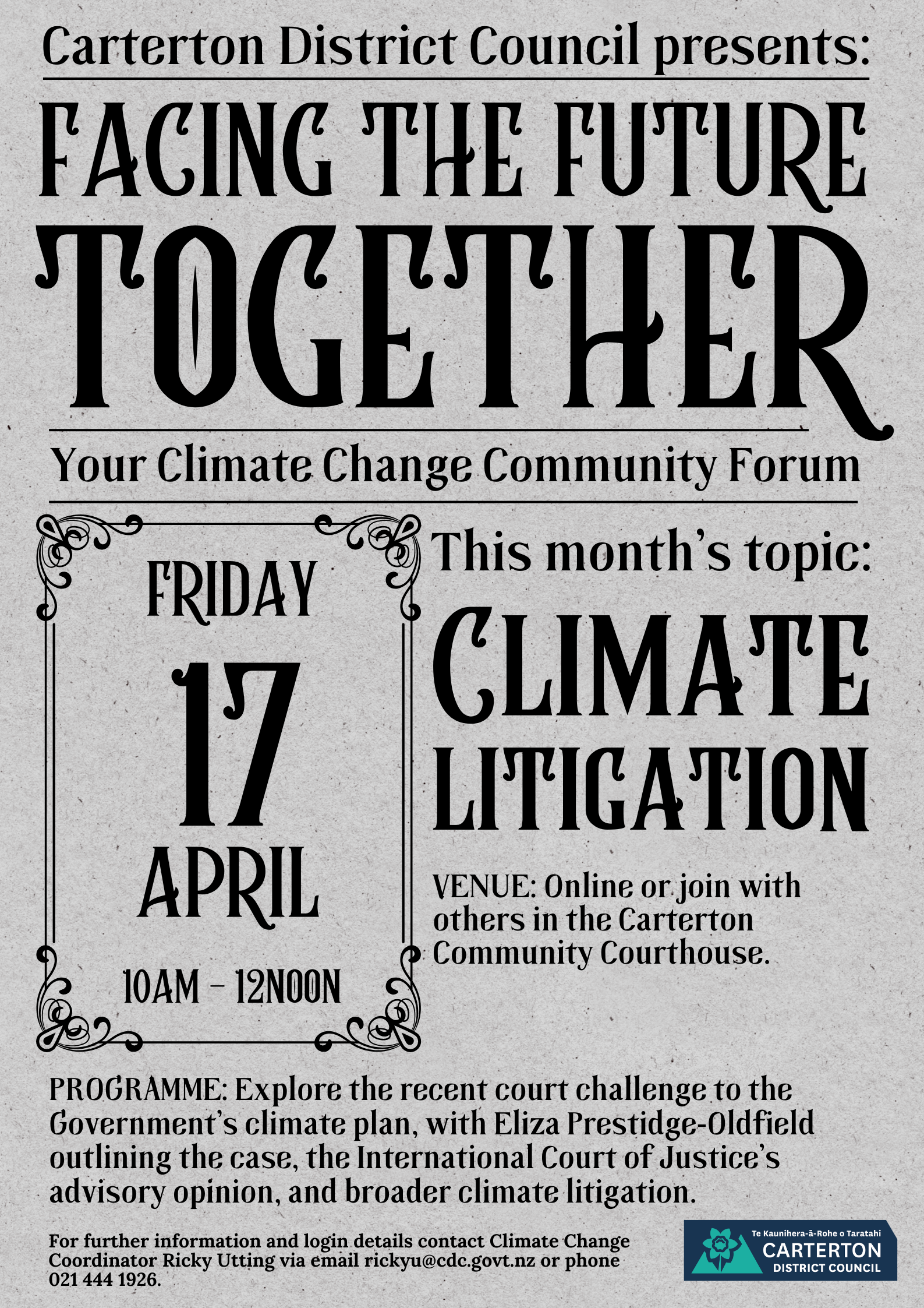 Community Forum April