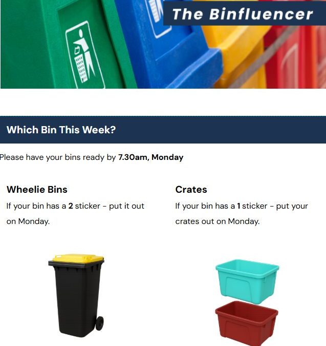 Service Update: Easter Bin Collection on Tuesday